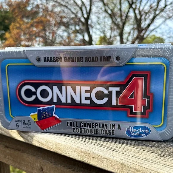 New Saeled Hasbro Gaming Road Trip Connect 4 Portable Board Game Family Fun