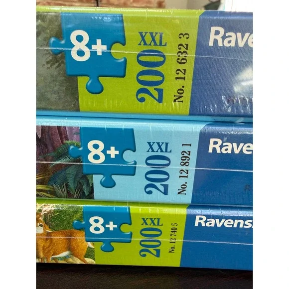 NEW Ravensburger 200 XXL‎ Lot of 3 Horses Dinosaurs Forest Friends Elderly