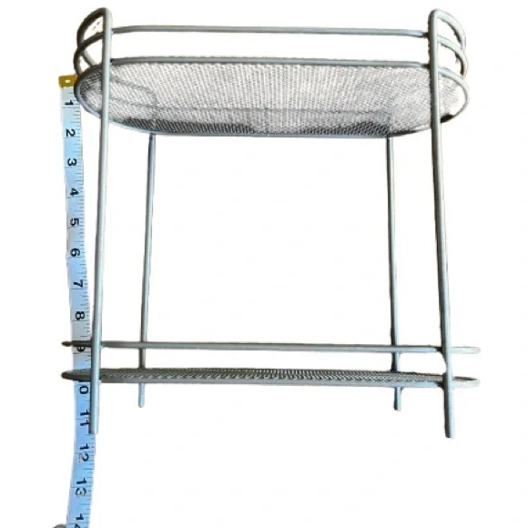 Silver Metal Wire Shelf