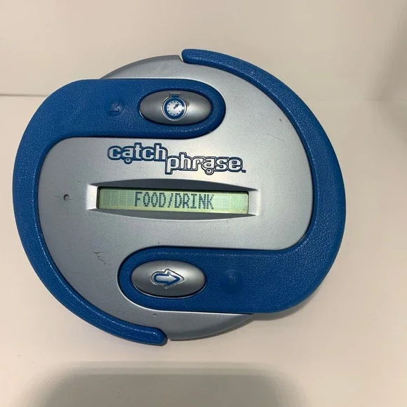 Hasbro Catch Phrase‎ Handheld Electronic Game Blue Silver 2004 41461 Word Party
