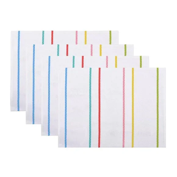 Set of 4 brand new H for Happy Spring Summer Stripes 14