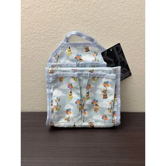 Disney Pixar Up Carl Balloon Allover Print Mini Backpack Organizer