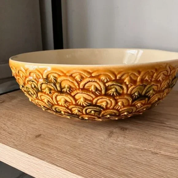 Vintage Sur La Table Pineapple Repousse Bowl