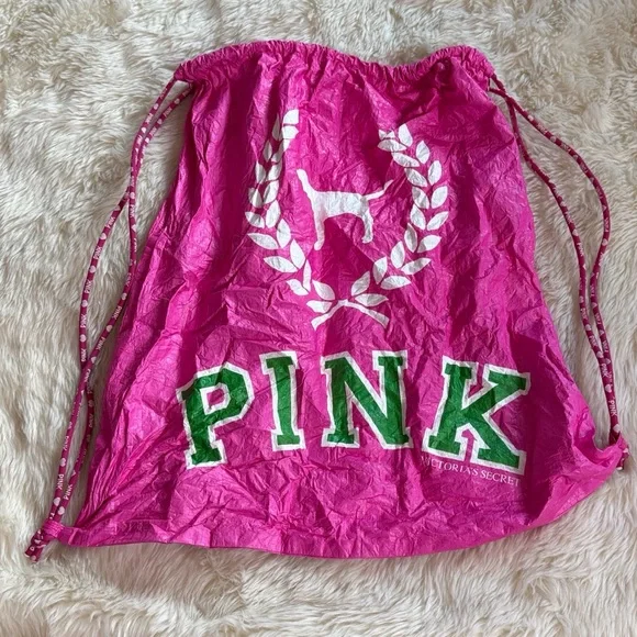 Rare Pink Victoria’s Secret Drawstring Backpack