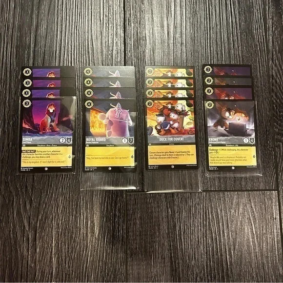 Disney Lorcana Steel 4x Playset Bundle