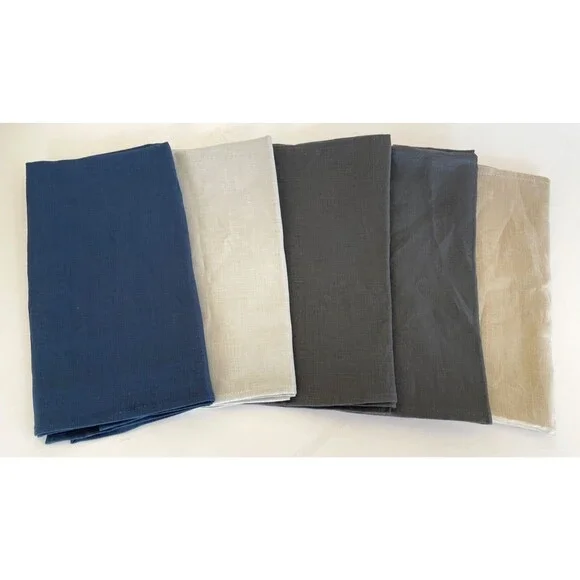 Chilewich Solid Linen Dinner Napkin - BONE or FLAX -  21