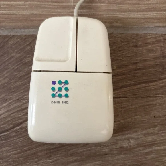 Vintage Z-NIX E6Q Super Mouse X31 2 Button DB-9 Computer MAC Not Tested