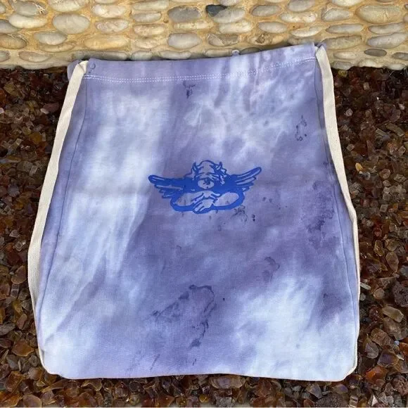 NWT UNRELEASED BOYS LIE SLUSHIE DRAWSTRING PURPLE/LILAC TIE DIE BACK BAG