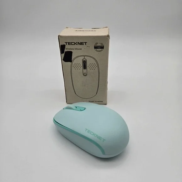 TECKNET Wireless Mouse TK-MS006 Mint Green Portable Pastel Tech Clean Girl