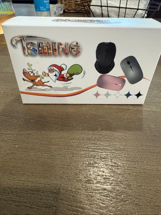 Shine Wireless Mouse - Black, Gray & Pink