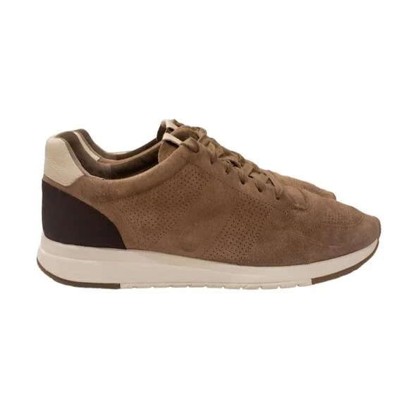 Vince Pierce Low Top Men's Sneaker Color Brown Flint Size 10M
