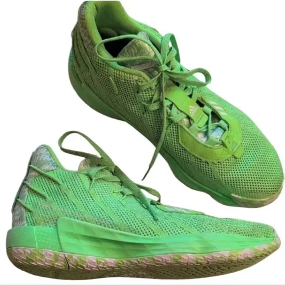 Adidas Dame 7 Shoes Sneaker 11.5 Basketball GCA I Am My Own Fan Solar Green