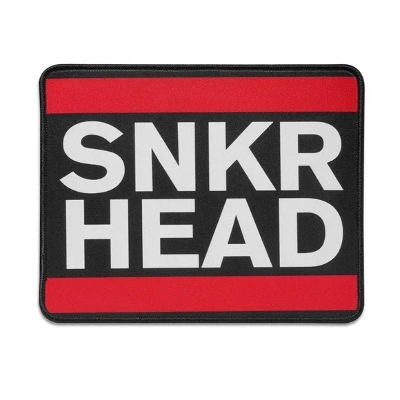 SNKR HEAD Mouse Pad Ultra Smooth‎ Surface Washable Stitched Edges