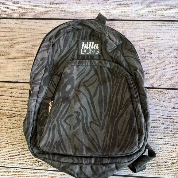 Black Gray Billabong Backpack 12x8