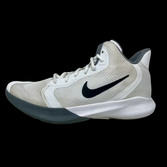 Nike Precision III Basketball Run Shoes Mens Sz 8 = Womens 9 1/2 White