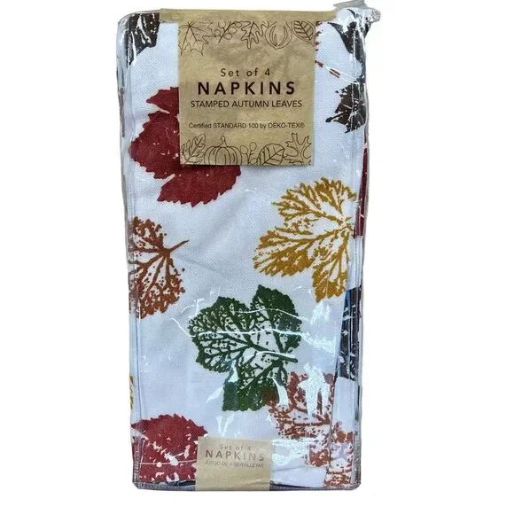 Napkins Set of 4 Same Fabric Printed  (approx.18
