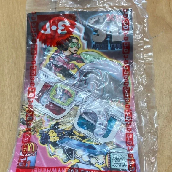 McDonald’s Happy Meal Toy Spy Kids 2003 vintage new #1 Carmen on‎ motorcycle