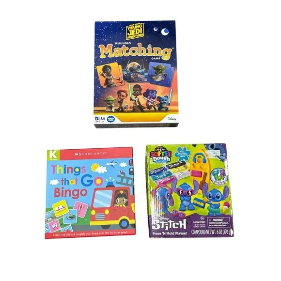 DISNEY Star Wars Young Jedi Adventures Matching Game, SCHOLASTIC Things that Go