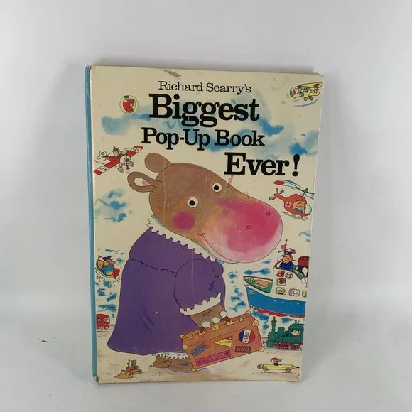 Richard Scarry's Biggest Pop-Up Book Ever! 1992 Golden Books Hardcover Busytown