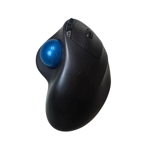 Logitech‎ M570 Wireless Trackball Mouse Ergonomic Black Blue 910-001799