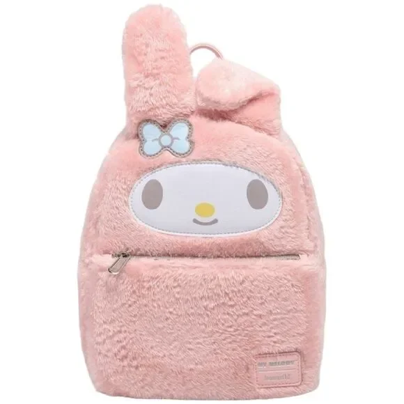 Loungefly My Melody Cosplay Fuzzy Figural Mini‎ Backpack