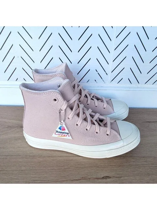 ❤️Converse Chuck 70 Hi Suede Pink 7.5 Men's Shoes Fleece Lining Sneakers A07901C