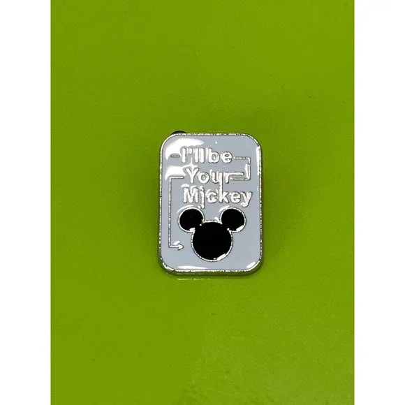 Disney Pin Trading I'll Be Your Mickey Mouse Enamel Pin Light Blue