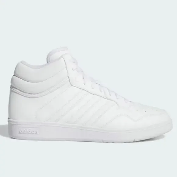 Adidas Hoops 4.0 Mid Shoes Men's Size 6.5 White Basketball Sneakers Streetwear