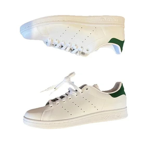 Adidas Originals Men Stan Smith Shoes Sz 8 White Sneaker Leather Casual Athletic