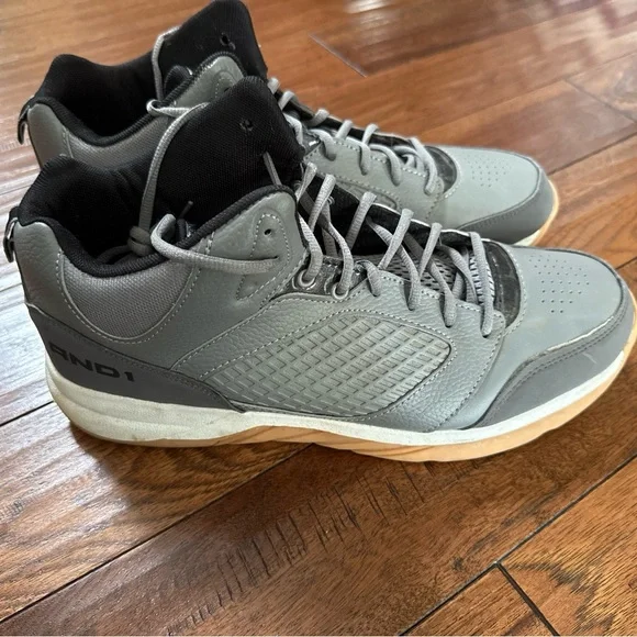 And1 Men Size 13 Gray‎ Athletic Basketball Shoes Sneakers #28802104
