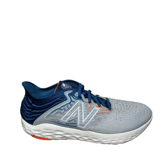 New Balance Fresh foam Blue & Gray Running Shoe with Orange size 11.5 2E