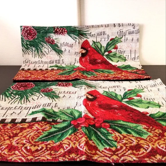 New Handcrafted Fall Canarie Bird Tablemats, set of 2