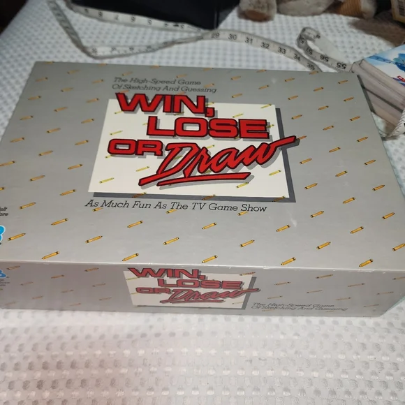 MILTON BRADLEY EUC VINTAGE 1987 WIN LOSE OR DRAW GAME