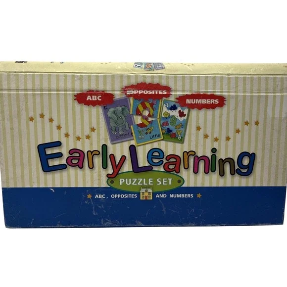 Easy Learning‎ Flashcard Puzzles Language & Math Fun Learning! Pre- Owned