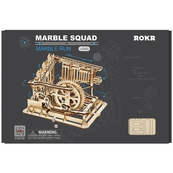 Marble Squad ROKR LG502 Wooden Marble Run Kit New/Sealed