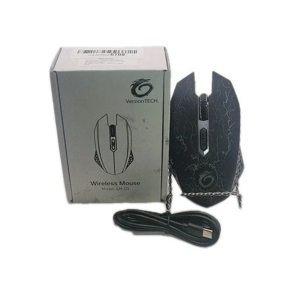 VersionTECH Wireless‎ Gaming Mouse, Rechargeable Computer Mouse- BLACK