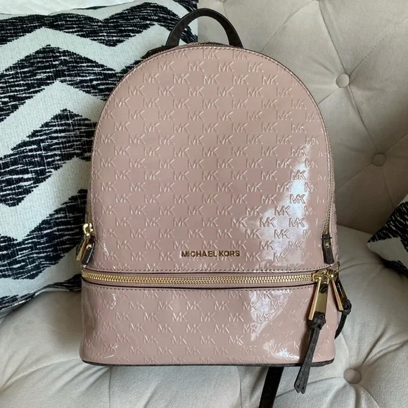 Micheal Kors Rhea Zip Logo Bookbag