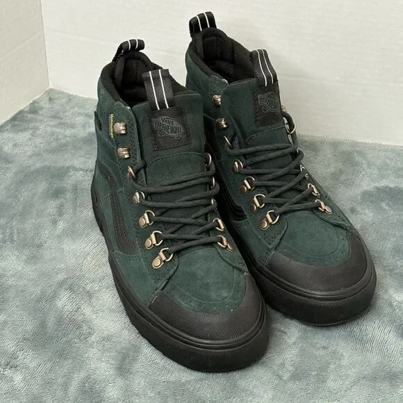 Vans Sk8-Hi MTE Waterproof Insulated Boots -Scarab Green- Men's 5/Women's 6.5