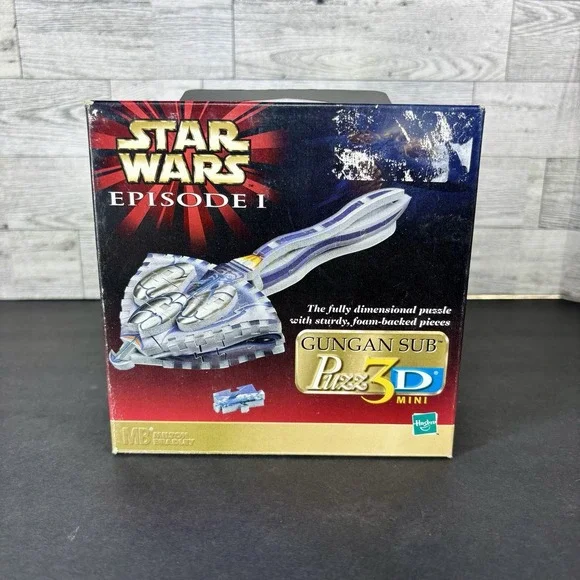 Star Wars Episode 1 Gungan Sub Puzz3D‎ Mini 66 Piece Puzzle 1999 Open Complete