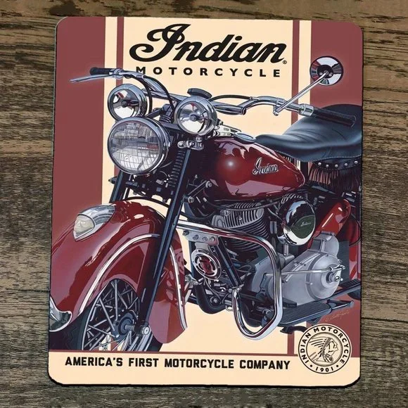 Mouse Pad Indian Motorcycle Americas First 1st‎ Company