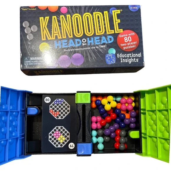 Educational Insights Kanoodle Head-to-Head Puzzle Game Travel Game 80 Challenges