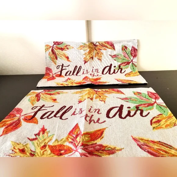 New Handcrafted Fall is in the Air Tablemats, set of 2