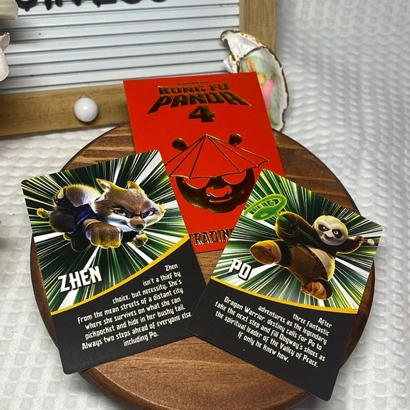 KUNG FU PANDA 4 Trading Cards Movie promo new 2 cards .....one ZHEN and one PO