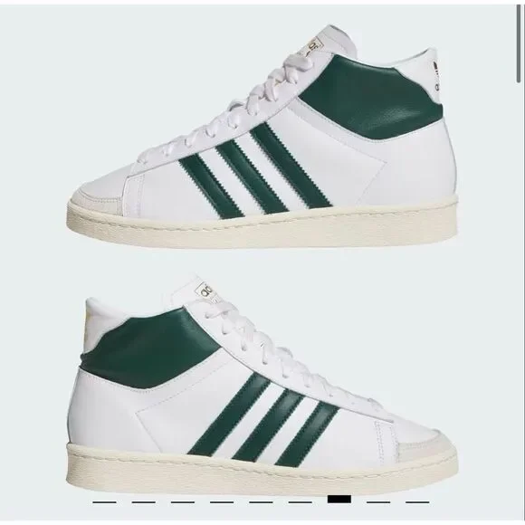 NEW IN BOX Adidas Originals Jabbar Hi Mens Size 12 White Collegiate Green