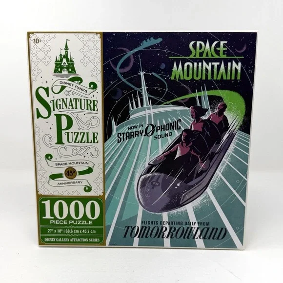 Disney Parks Space Mountain 45th Anniversary Puzzle 1000 Piece New Sealed
