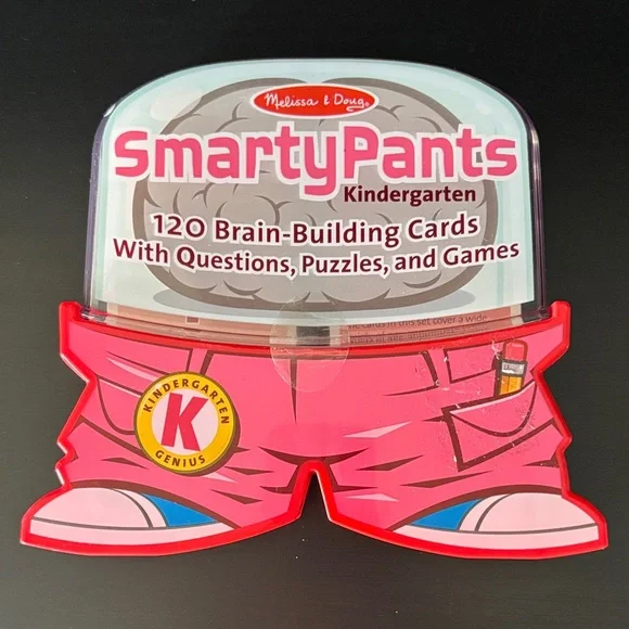 Melissa & Doug Kindergarten Smarty Pants Cards with questions, puzzles, games