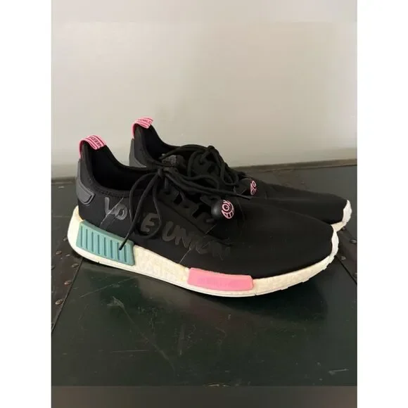 Adidas Originals NMD_R1 X ANDRÉ SARAIVA Black Men shoes HQ6859 sz 12 Needs Laces