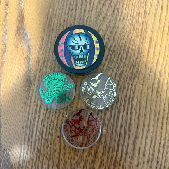 Lot of 4 POG Slammers thick Plastic TKO Vintage Game Piece 90s
