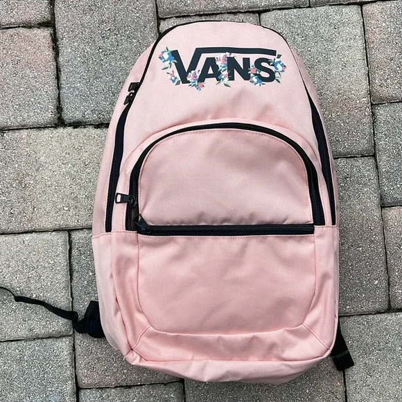 Vans Ranged 2 Prints Adult Laptop Backpack One Size (Coral Cloud-asphalt) NWT