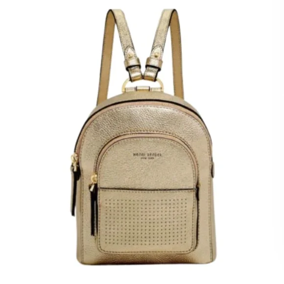 HENRI BENDEL Backpack Metallic Gold LIKE NEW